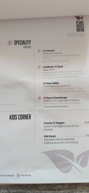 Menu at Balance Bowl in Gzira