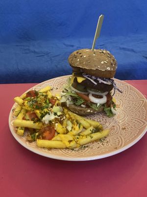 Best cheeseburger ever  at Balance Bowl in Gzira