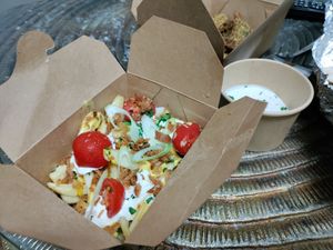 Loaded fries at Balance Bowl in Gzira