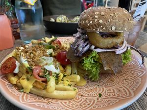 Best burger on the island 😋  at Balance Bowl in Gzira