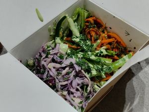 Side salads at Balance Bowl in Gzira