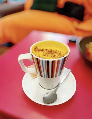 Golden Latte #Veganuary at Balance Bowl in Gzira