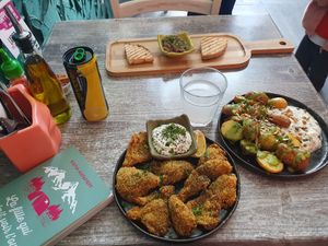 No calamari was delicious at Balance Bowl in Gzira