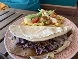 Vegan kebab  at Balance Bowl in Gzira