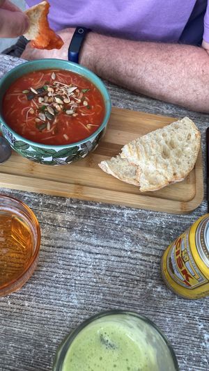 Tomato soup 😋 at Balance Bowl in Gzira