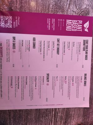 Menu at Balance Bowl in Gzira