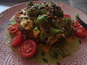 Cauliflower "steak" at Balance Bowl in Gzira