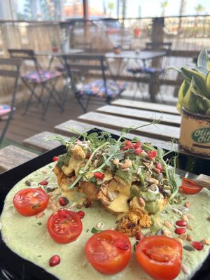 Overnight marinated Cauliflower steak   at Balance Bowl in Gzira