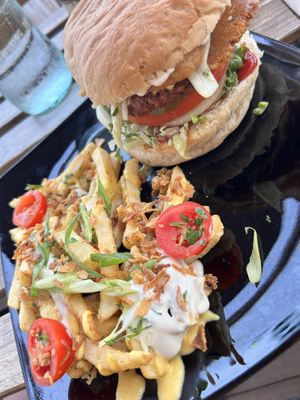 The NO burger   at Balance Bowl in Gzira