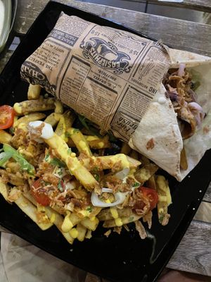 Kebab with friesd  at Balance Bowl in Gzira