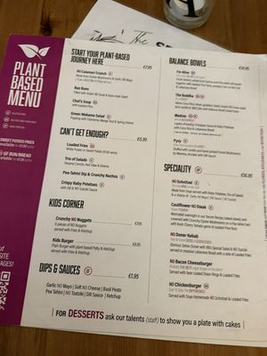 Current dinner menu   at Balance Bowl in Gzira
