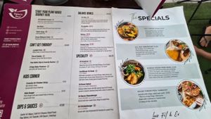 Menu at Balance Bowl in Gzira