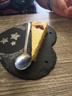 Awesome lemon cheesecake! at Balance Bowl in Gzira