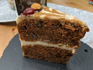 Carrot cake at Balance Bowl in Gzira