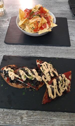 Baguettes and nachos at Balance Bowl in Gzira