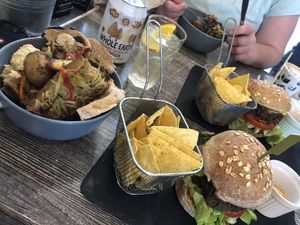 Burgers with cheese sauce  at Balance Bowl in Gzira