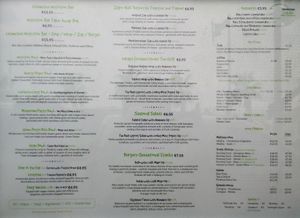 menue (from end february 2019) at Balance Bowl in Gzira