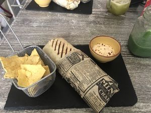 Tex mex wrap at Balance Bowl in Gzira