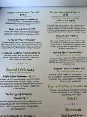 Menu at Balance Bowl in Gzira