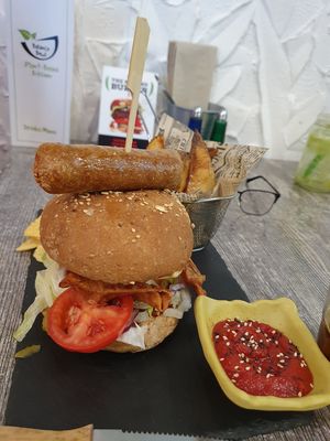 Beyond burger at Balance Bowl in Gzira