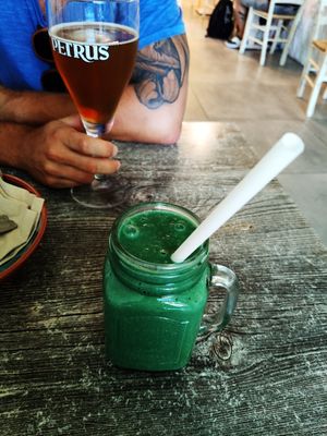 Blue lagoon smoothie at Balance Bowl in Gzira