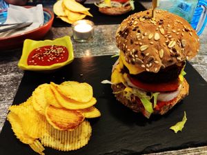 Beyond madness burger at Balance Bowl in Gzira