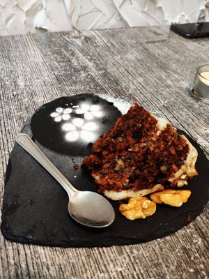 Carrot cake at Balance Bowl in Gzira