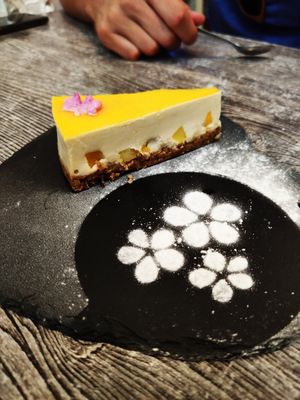 Mango cheesecake at Balance Bowl in Gzira