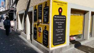Exterior at Urban Food Store Chas Challer in Zurich