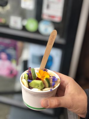 Açai bowl at Kindred NZ in Dunedin