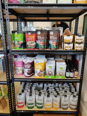 Severql shelves of goodies at Kindred NZ in Dunedin