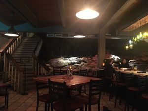 Cool cave vibe  at Grotto in Eureka Springs