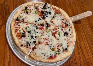 10” veggie   at LaRocca's Pizza in Topeka