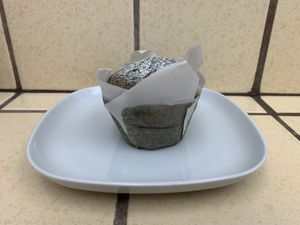 I think this delicious muffin was apple blueberry butterscotch  at Kirari West in Redondo Beach