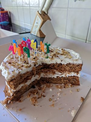Amazing carrot cake 🍰🎂 at Rachel's Vegan Cakes in Wrexham