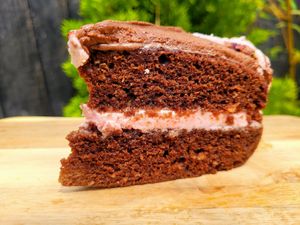 Turkish Delight Sponge. at Rachel's Vegan Cakes in Wrexham