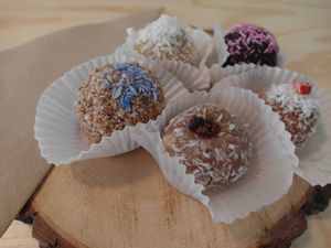 RAW energy balls at Bájomlska in Brno