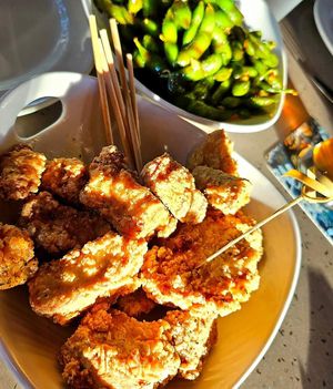 Lemon and Pepper Gardein Wings at Yard House in Austin