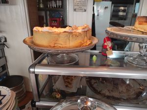 Vegetarian cake at Salamanca Magenta Cafe & Bar in Salamanca