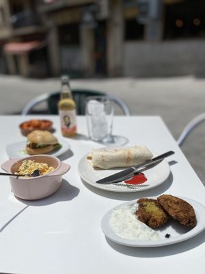 Tapas with kombucha  at Salamanca Magenta Cafe & Bar in Salamanca