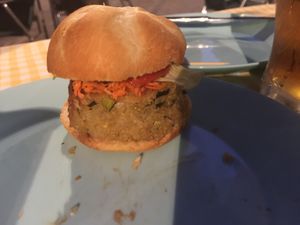 Mini burger  at Salamanca Magenta Cafe & Bar in Salamanca