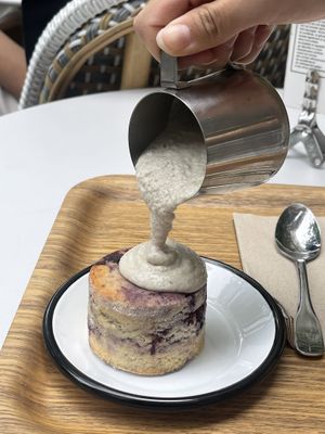 Blueberry scone  at Wild & The Moon - Saint Honoré in Paris