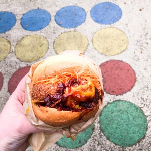 Burger sans gluten steak soja  at Theory (ex-BurgerTheory) in Paris