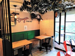 Seats on the first floor at Theory (ex-BurgerTheory) in Paris