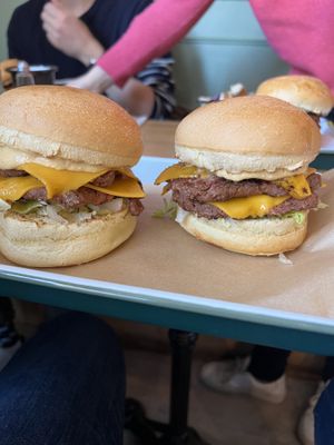 Double double cheesy 🤣  at Theory (ex-BurgerTheory) in Paris
