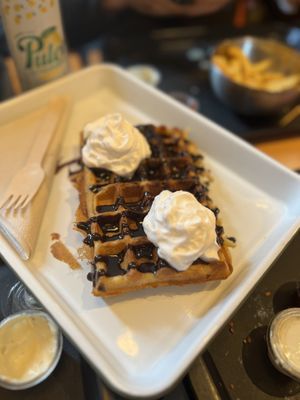 Waffle #Veganuary at Theory (ex-BurgerTheory) in Paris