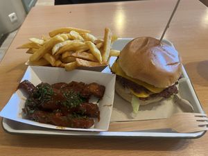 Double cheese + BBQ ribs  at Theory (ex-BurgerTheory) in Paris