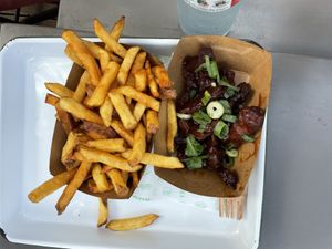 Fries and ribs  at Theory (ex-BurgerTheory) in Paris