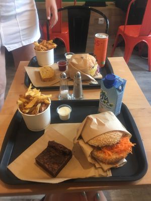 Burgers, fries, desserts, drinks.  at Theory (ex-BurgerTheory) in Paris