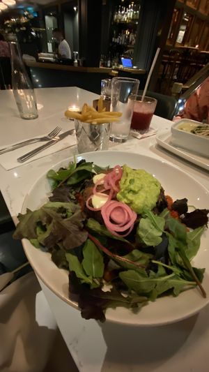 Quinoa burger and ‘insurance’ chips which I didn’t need 😊 at Café Du Parc in Killarney